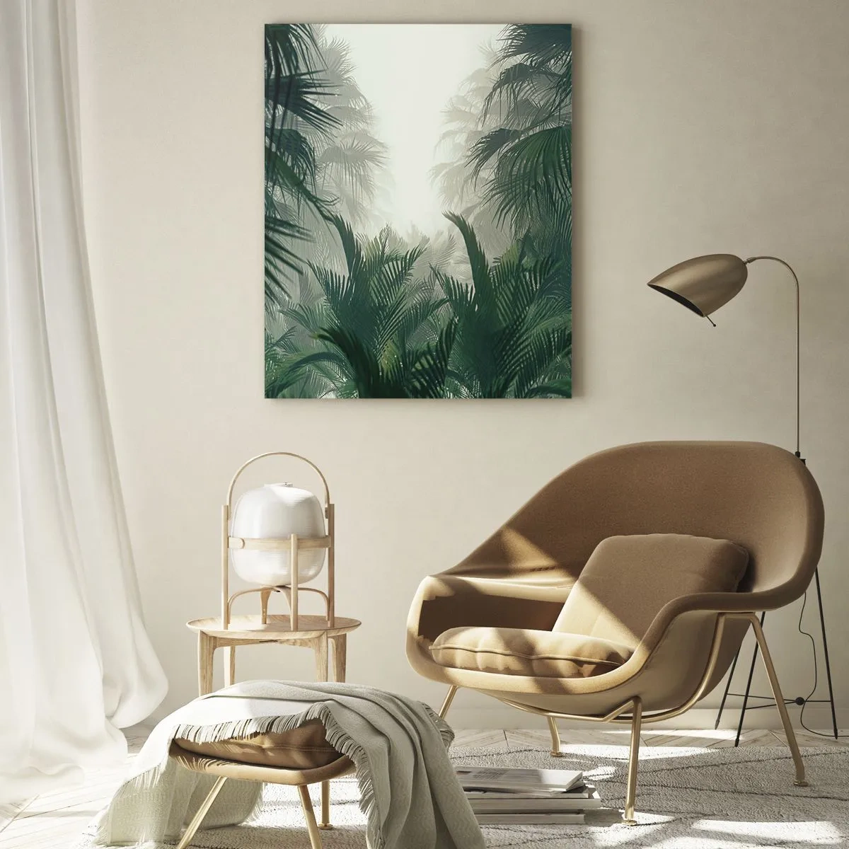 Quadro em vidro - Mistério tropical - 80x120 cm