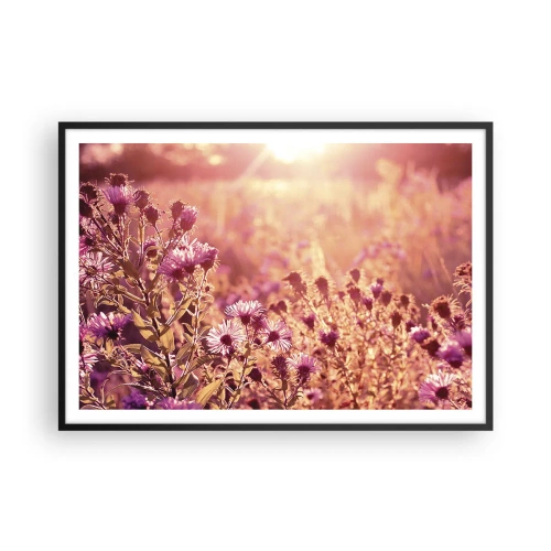 Pôster com moldura preta - Antes do verão acabar - 100x70 cm