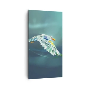 Quadro em tela - O poder da águia - 55x100 cm