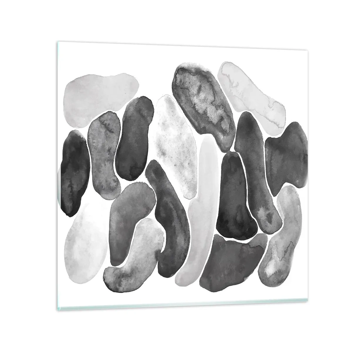 Quadro em vidro - Abstração rochosa - 40x40 cm