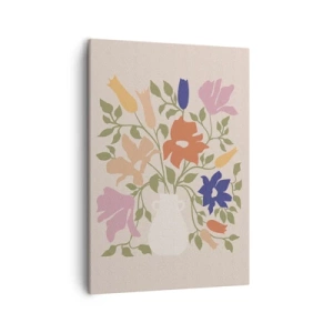 Quadro em tela - Buquê delicado - 50x70 cm