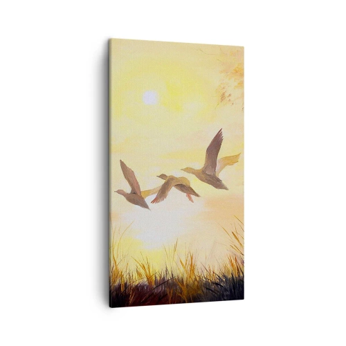 Quadro em tela - O início de uma longa viagem - 45x80 cm