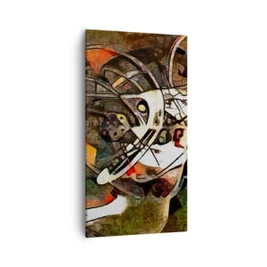 Quadro em tela - Consegue ouvir o movimento? - 55x100 cm