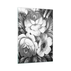 Quadro em vidro - A beleza em cinza - 50x70 cm