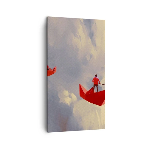 Quadro em tela - Expedição dos sonhadores - 45x80 cm