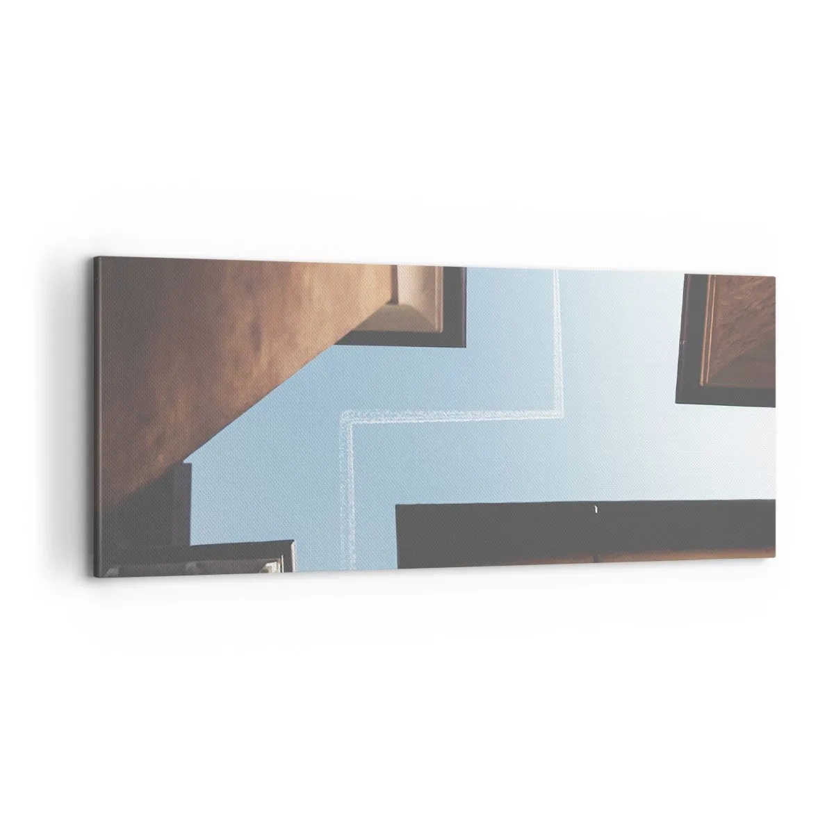 Quadro em tela - Acima do labirinto da cidade - 100x40 cm