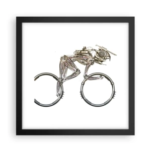 Pôster com moldura preta - Uma ótima máquina - 30x30 cm