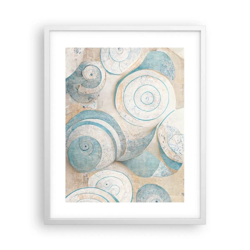 Pôster em moldura branca - O que há dentro da casca? - 40x50 cm