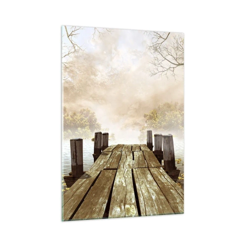 Quadro em vidro - A leve tristeza do outono - 50x70 cm