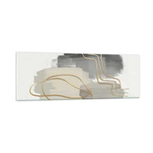 Quadro em vidro - Duração e movimento - 90x30 cm