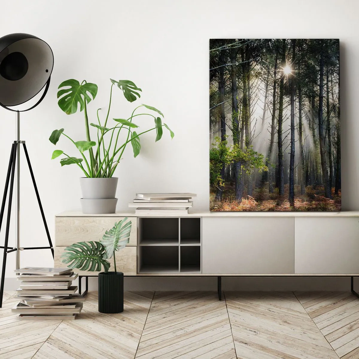 Quadro em tela - Uma área florestal - 65x120 cm