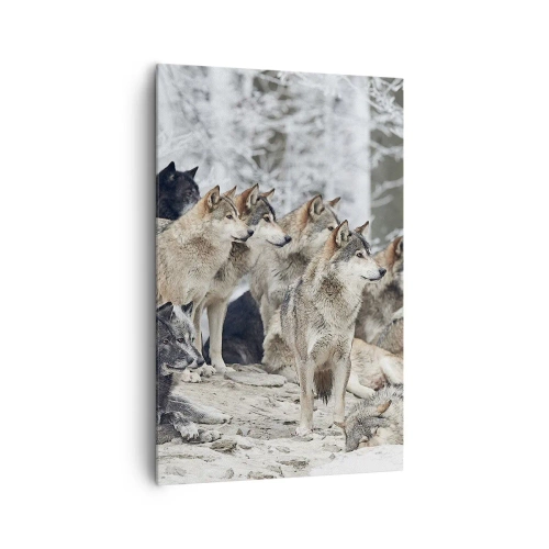 Quadro em tela - Família e amigos - 80x120 cm