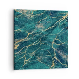 Quadro em tela - Veia dourada - 70x70 cm