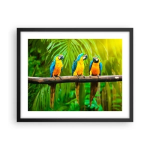 Pôster com moldura preta - E ouviste dizer que ela...? - 50x40 cm