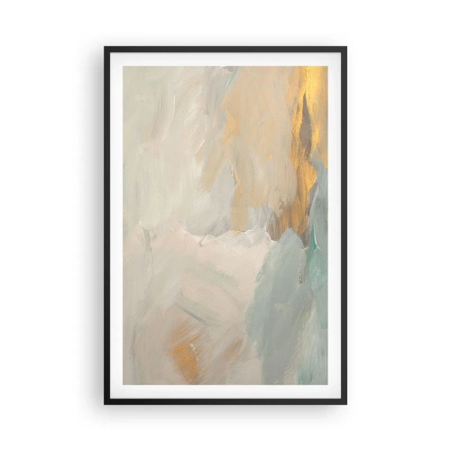 Pôster com moldura preta - Abstração – a terra da gentileza - 61x91 cm