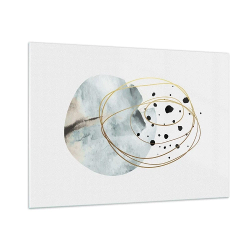 Quadro em vidro - No abraço ao espaço - 100x70 cm