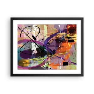 Pôster com moldura preta - Pode ir direto ou ao redor - 50x40 cm