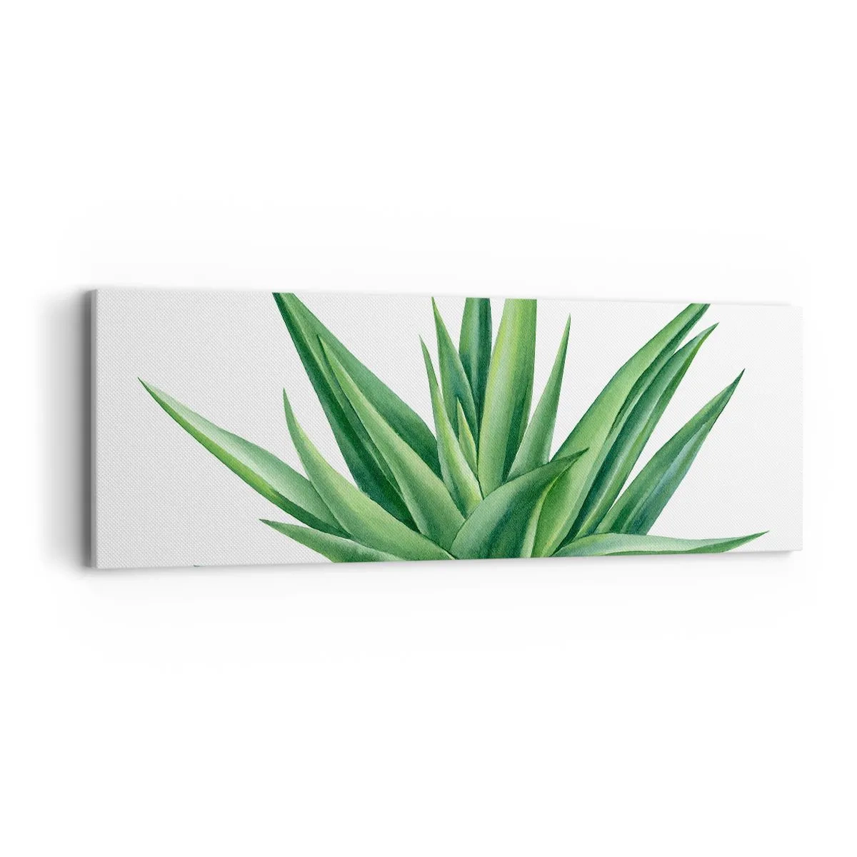 Quadro em tela - Verde – força – vida - 90x30 cm