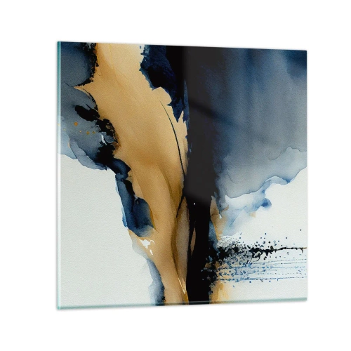 Quadro em vidro - Atrás da cortina - 70x70 cm