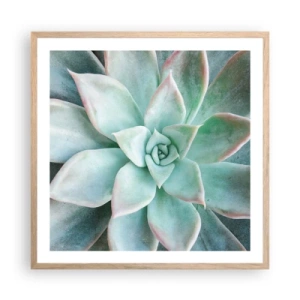 Pôster com moldura de carvalho claro - O coração do deserto - 60x60 cm