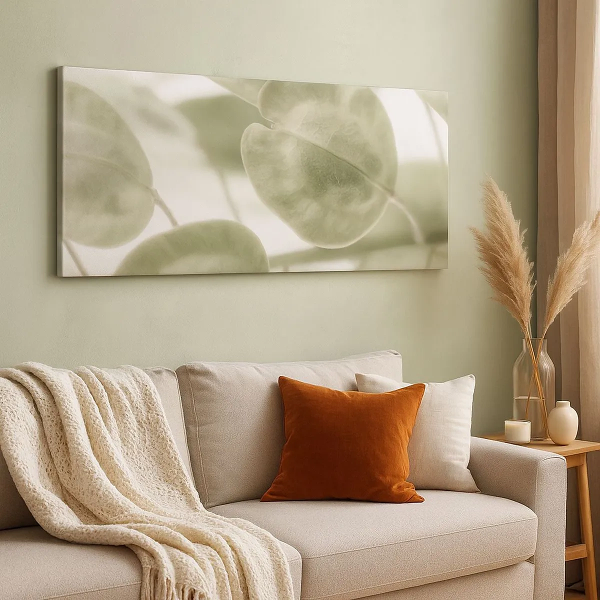 Quadro em tela - No começo eram folhas... - 100x40 cm