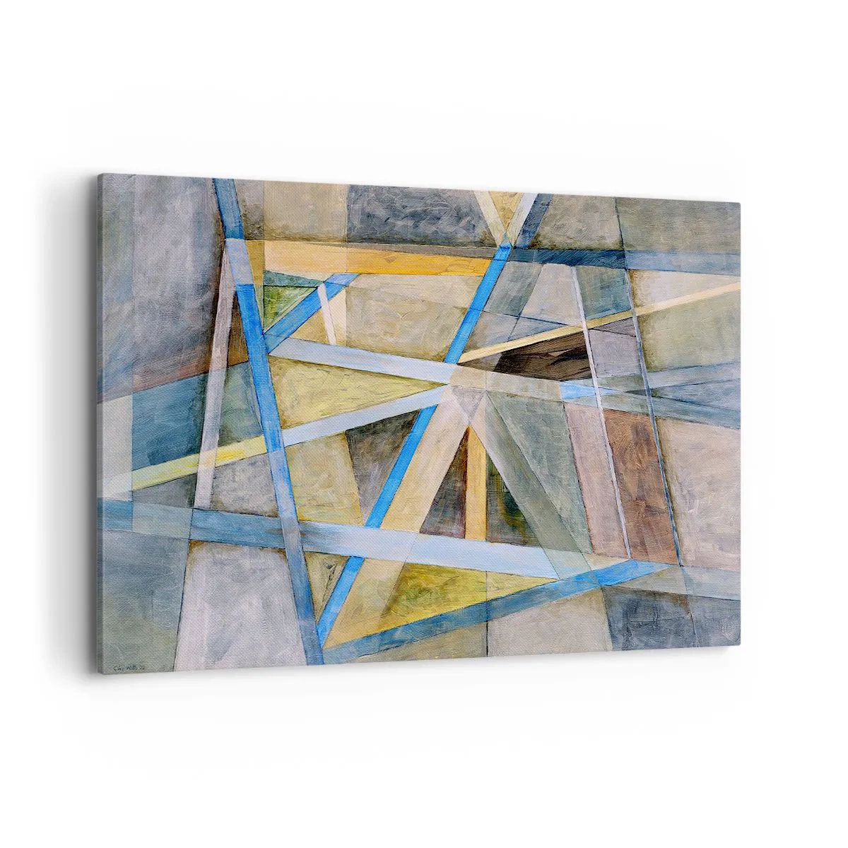 Quadro em tela - Em linha reta ou na diagonal? - 120x80 cm