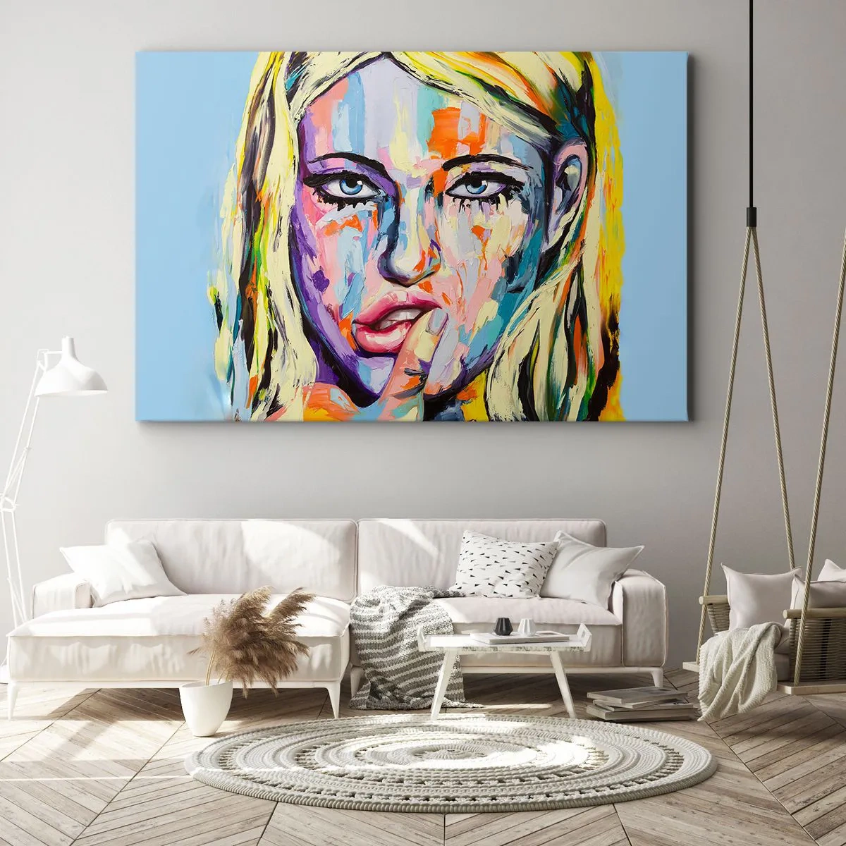 Quadro em tela - Olhe-a diretamente nos olhos - 120x80 cm