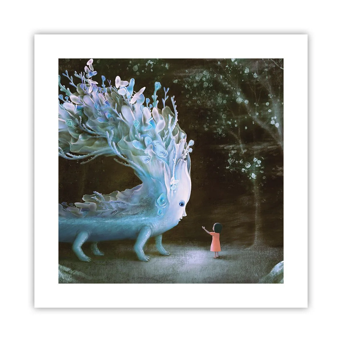 Pôster - Encontro fantástico - 40x40 cm