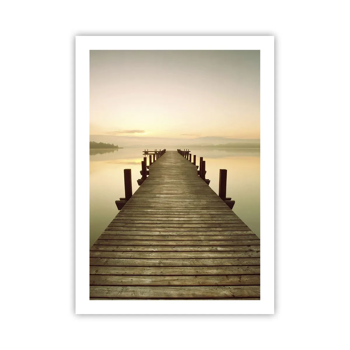 Pôster - Antes do amanhecer, nascer do sol, luz - 50x70 cm