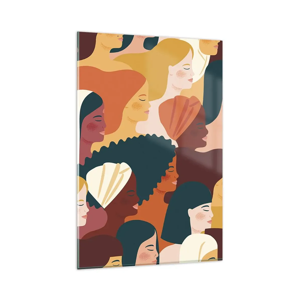 Quadro em vidro - Apenas feminilidade - 80x120 cm