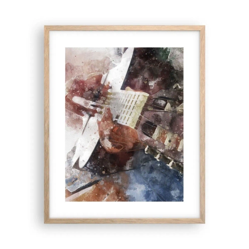 Pôster com moldura de carvalho claro - E o que acha? - 40x50 cm