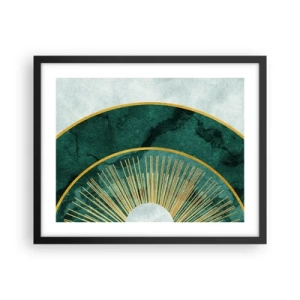 Pôster com moldura preta - Outro sistema solar - 50x40 cm