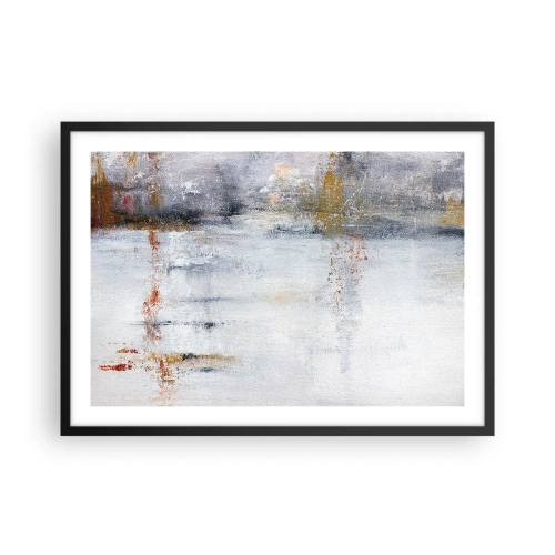 Pôster com moldura preta - Atrás da cortina de ar - 70x50 cm