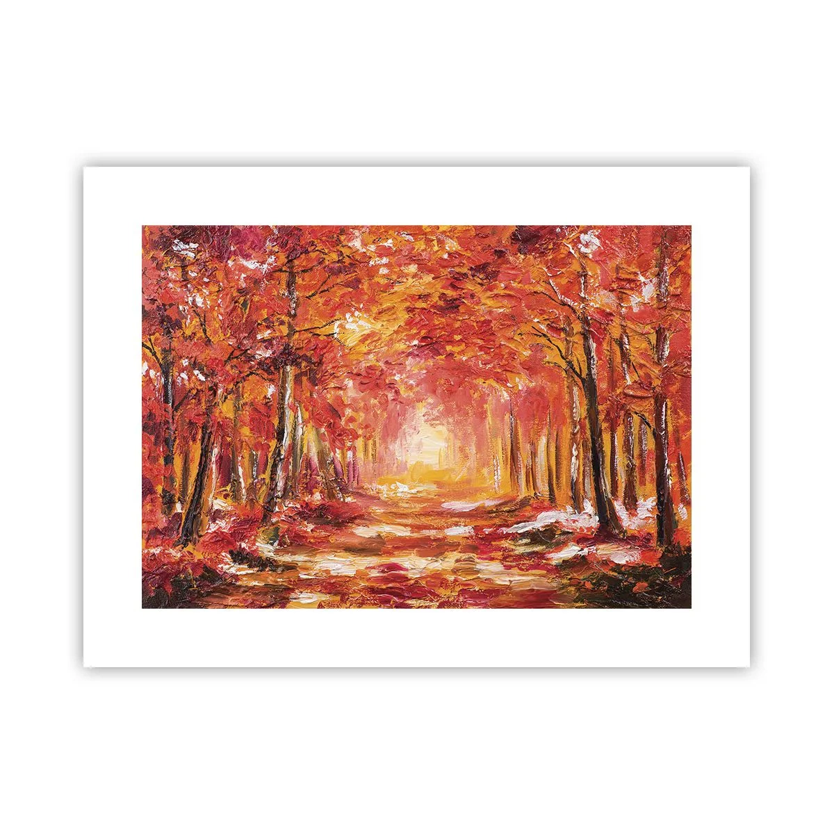 Pôster - Floresta de cobre - 40x30 cm