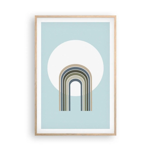 Pôster com moldura de carvalho claro - Atração irresistível - 61x91 cm