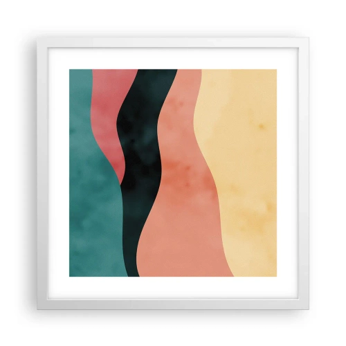 Pôster em moldura branca - Incompatibilidade compatível - 40x40 cm