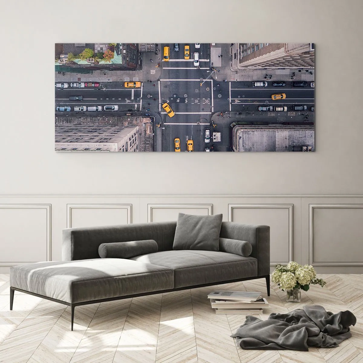 Quadro em vidro - Escolha simples - 90x30 cm