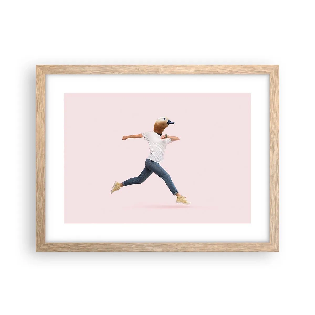 Pôster com moldura de carvalho claro - Uma pitada de absurdo - 40x30 cm