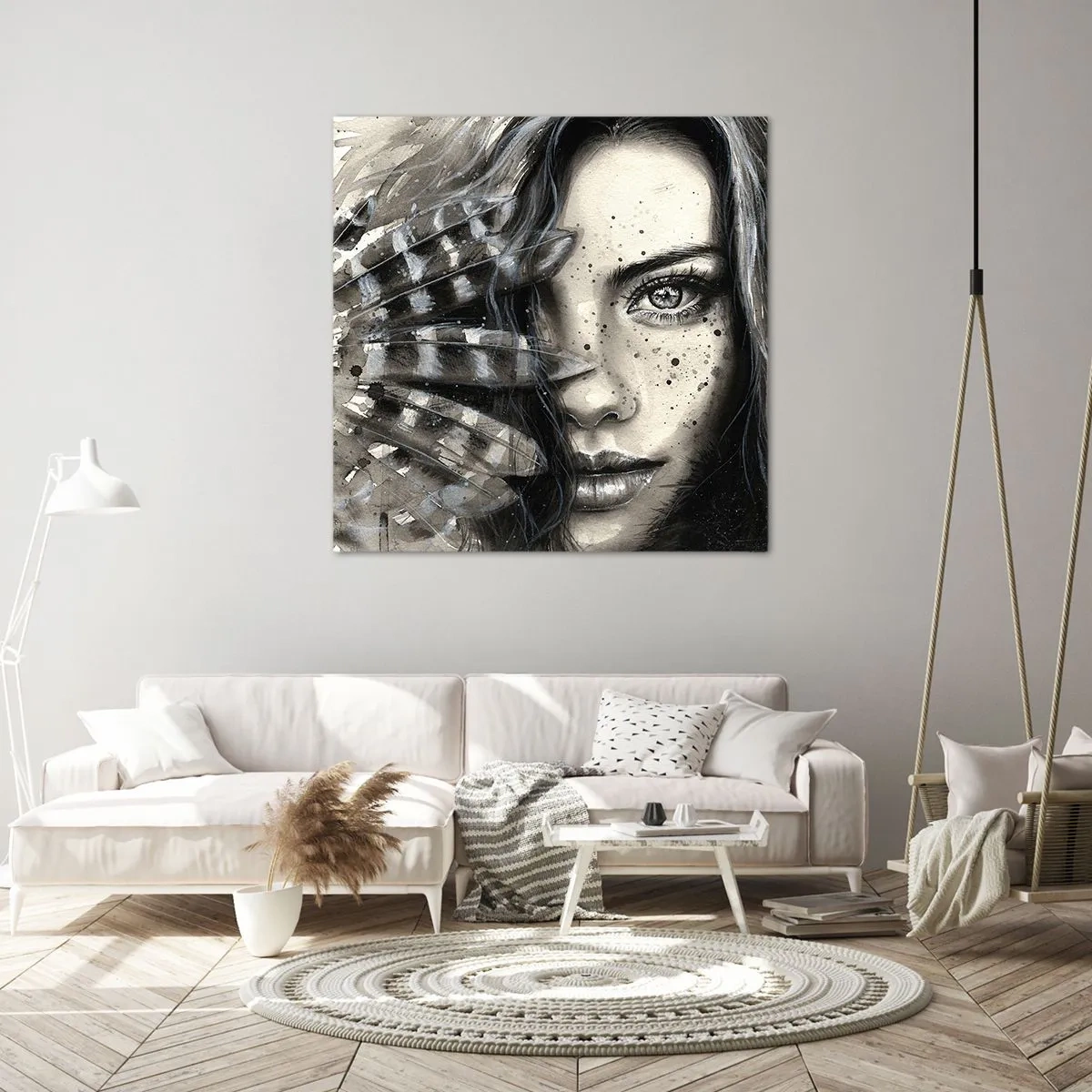 Quadro em tela - Beleza selvagem - 30x30 cm