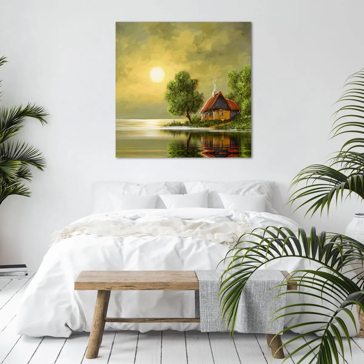 Quadro em tela - Lindo como uma paisagem - 70x70 cm