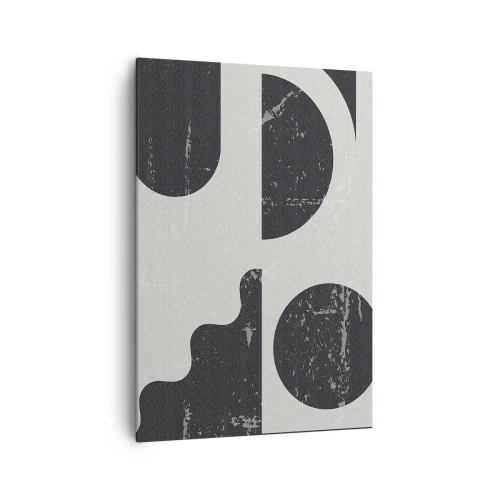 Quadro em tela - Composição acima e abaixo - 70x100 cm