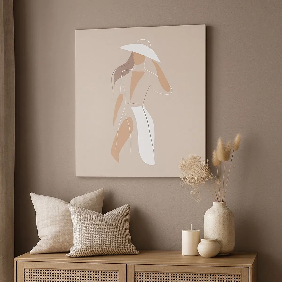 Quadro em tela - A moda é diversão - 30x30 cm