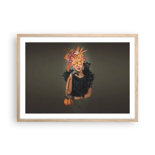 Pôster com moldura de carvalho claro - O feitiço da bruxa - 70x50 cm