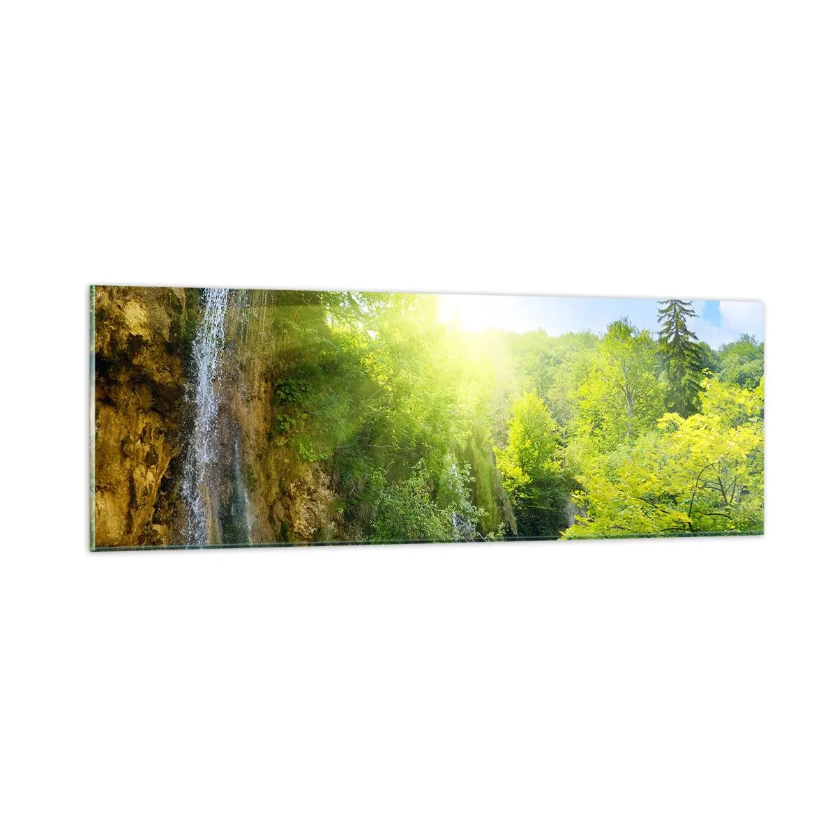 Quadro em vidro - Deve ser o Éden - 90x30 cm