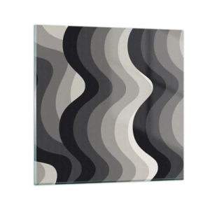 Quadro em vidro - Onda após onda - 30x30 cm