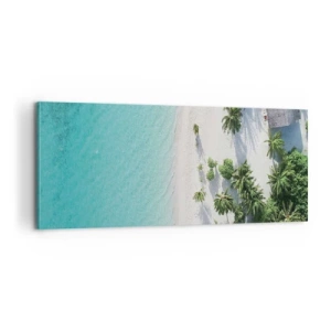 Quadro em tela - Férias no paraíso - 100x40 cm