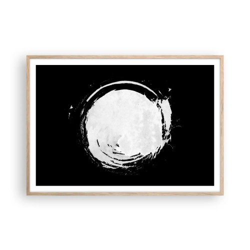 Pôster com moldura de carvalho claro - Boa saída - 100x70 cm