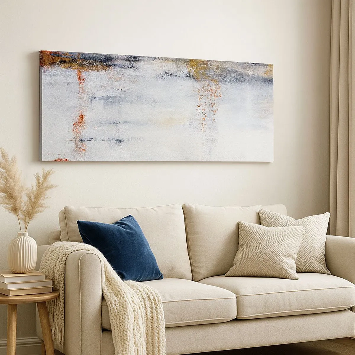 Quadro em tela - Atrás da cortina de ar - 100x40 cm