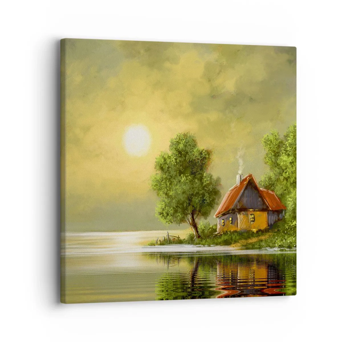 Quadro em tela - Lindo como uma paisagem - 30x30 cm
