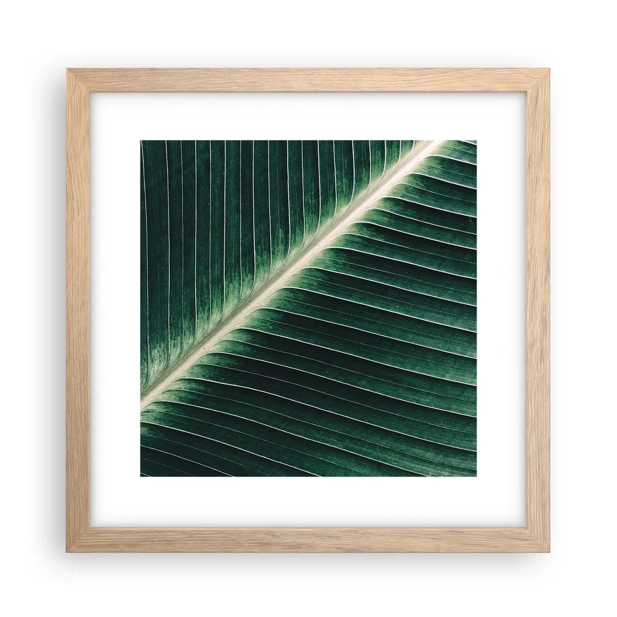 Pôster com moldura de carvalho claro - O ritmo da natureza - 30x30 cm